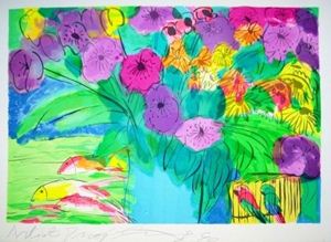 Picture of TING WALASSE "FLOWERS 1"